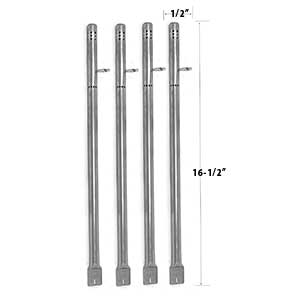 Replacement Stainless Steel Burner Expert Grill BG2824BP, XG16-096-034-00, BG2824BN, XG17-096-034-04, Fire King BG2824BP-L, Gas Models 4PK
